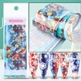 thumbnail image 1 of Pegatinas para uñas para decoración de uñas, pegatinas para uñas para mujeres, pegatinas para uñas, pegatinas para uñas, pegatinas clásicas de red roja para Navidad, copos de nieve, transferencia de u, 1 of 5