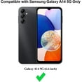 thumbnail image 2 of for Samsung Galaxy A14 5G Case, Thin TPU Silicone Cover with Camera Protection Soft Interior Slim Flexible Phone Case for Galaxy A14 5G - Black, 2 of 13