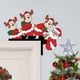 thumbnail image 1 of Santa Claus Wapiti Wooden Door Corner Sticker Holiday Party Door Corner Decoration Sticker, 1 of 5