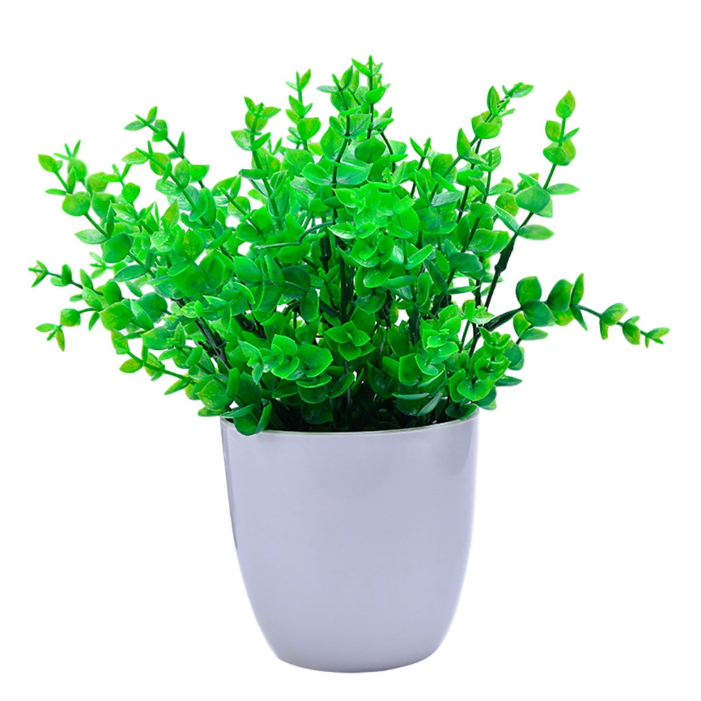 DRASHOME Artificial Bonsai Indoor Plastic Fake Plant Pot Home Decor Simulation Potted Plant, Large