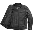 thumbnail image 5 of First Mfg Co - Top Performer - Men's Motorcycle Biker Riding Moduro Brown Leather Jacket - Medium - Zip Out Thermal Liner Action Back Side Tabs, 5 of 5