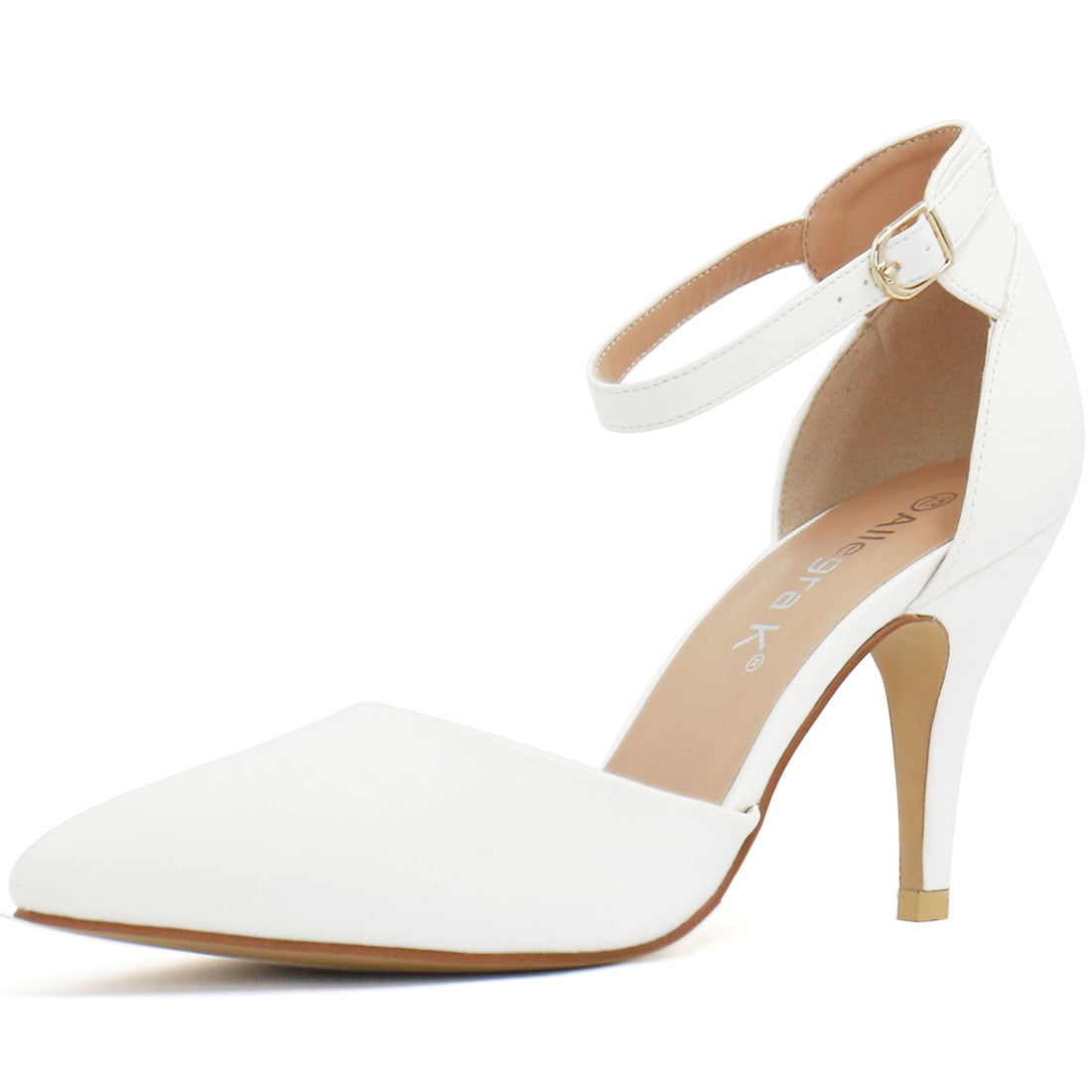 white shoes ankle strap