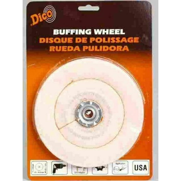 Dico 7000169 6" X 1/2" Cotton Buffing Wheel