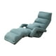 thumbnail image 2 of sofá perezoso plegable,Silla de camping ligera Sofá cama con reposabrazos individual,Silla de sofá de piso ajustable Silla de piso Tatami,Sofá cama plegable Azul 175x56x20cm, 2 of 9