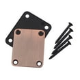 thumbnail image 1 of 2pcs GV115 Electric Guitar Neck Plate Bass Guitar Neck Strength Connecting Board Joint Plate with 4 Screws, 1 of 8