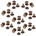 thumbnail image 2 of Abbracc 100x Round DOUBLE Copper Rivets Studs For Jeans Pants Clothing Antique Brass, 2 of 7