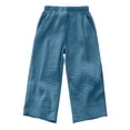 thumbnail image 3 of Vividxx Pants For Girls Kids Girls Long Pants Baggy Elastic Waist Basic Trousers Casual Joggers Streetwear Trousers 13-14 Years, 3 of 5
