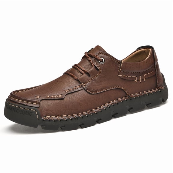 Lace-Up Stitched Casual Walking Shoes