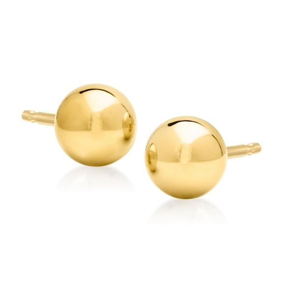 Pure Collection by Ross-Simons 5mm 14kt Yellow Gold Ball Stud Earrings, Women's, Adult