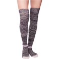 thumbnail image 2 of Free People - Calcetines altos hasta el muslo para mujer, color negro, talla única Free People Muslo, 2 of 2