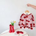 thumbnail image 3 of Hello Kitty moda infantil tridimensional piel lazo bola capa abrigo niñas lindo dulce con capucha suéter de punto capa superior, 3 of 4