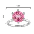 thumbnail image 3 of Sterling Silver Pink Topaz Solitaire Ring, 3 of 3