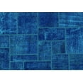 thumbnail image 1 of Ahgly Company Indoor Rectangle Patchwork Light Blue Transitional Area Rugs, 5' x 8', 1 of 4
