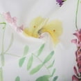 thumbnail image 5 of Floral Butterfly Shower Curtain Set with 12 Hooks, Butterfly Shower Curtains, Colorful Fabric Shower Curtain, Machine Washable, Colorful Flowers and Butterfly Shower Curtain, 72" W x 72" H, 5 of 6