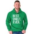 thumbnail image 3 of Best Uncle Ever Niece Nephew Men's Big & Tall Graphic Hoodie Brisco Brands 5X, 3 of 4