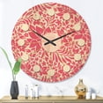 thumbnail image 2 of Designart 'Abstract Retro Flower Design II' Mid-Century Modern Wood Wall Clock, 2 of 5