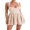 Khaki, variant on Michellecmm Women Cami Dress Solid Color Sleeveless Backless Dress Mini Dress