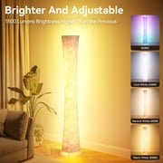SUNMORY 61 RGBIC LED Floor Lamp, 1800 LM Color Changing Lighting Modern Tall Lamp with Music Sync & 16 Millio Colors, Standing Lamp With Remote & APP Control for Living Room, Bedroom, Gaming, Party