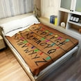 thumbnail image 3 of Washranp Alphabet Print Blankets,Soft Warm Cozy Air Conditioner Throw Blanket  for Couch Bed Sofa Car, 3 of 6