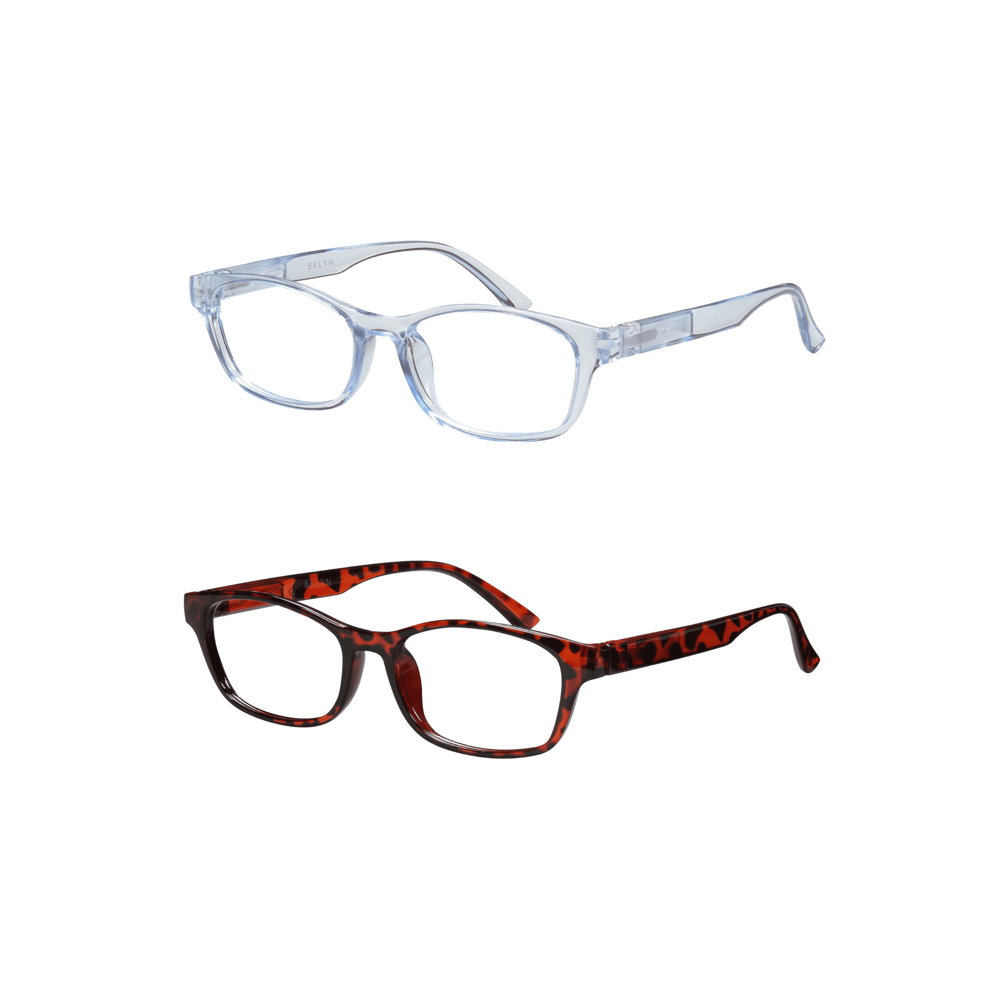 Bklyn, Albee +1.25, Adult, Womens, Plastic Reading Glasses & Pouches Value Pack , 2 Ea