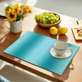 thumbnail image 2 of Placemat Ombre Turquoise Placemats for Dining Table Gradient Color Washable Table Mats for Party Kitchen Dining Decoration, 2 of 7