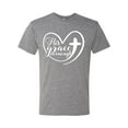 thumbnail image 2 of Wild Bobby His Grace Is Enough Heart Inspirational/Christian Men Premium Tri Blend Tee, Premium Heather, Medium, 2 of 5