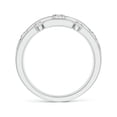 thumbnail image 2 of ANGARA Natural Triple Row Dotted Diamond Orbit Ring in 14K White Gold for Women (Size-3.7mm| Color-I-J| Clarity-I1-I2) | April Birthstone, Anniversary, Jewelry Gift for Women | Natural Diamond Ring, 2 of 10