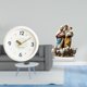 thumbnail image 2 of Reloj de pared redondo contemporáneo con números y adorno de escritorio acrílico para el hogar, la oficina, , la decoración navideña, 2 of 8