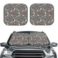 thumbnail image 2 of Disketp 2 Piece Hedgehogs And Flowers1 Pattern Windshield Sunshades,Folding Windshield Sun Shade For Car Suv Trucks Sedan,Blocks Uv Rays Sun Visor Protector-Medium, 2 of 7