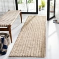 thumbnail image 2 of SAFAVIEH Natural Fiber Aletha Solid Runner Rug, Ivory/Light Brown, 2'3" x 12', 2 of 7