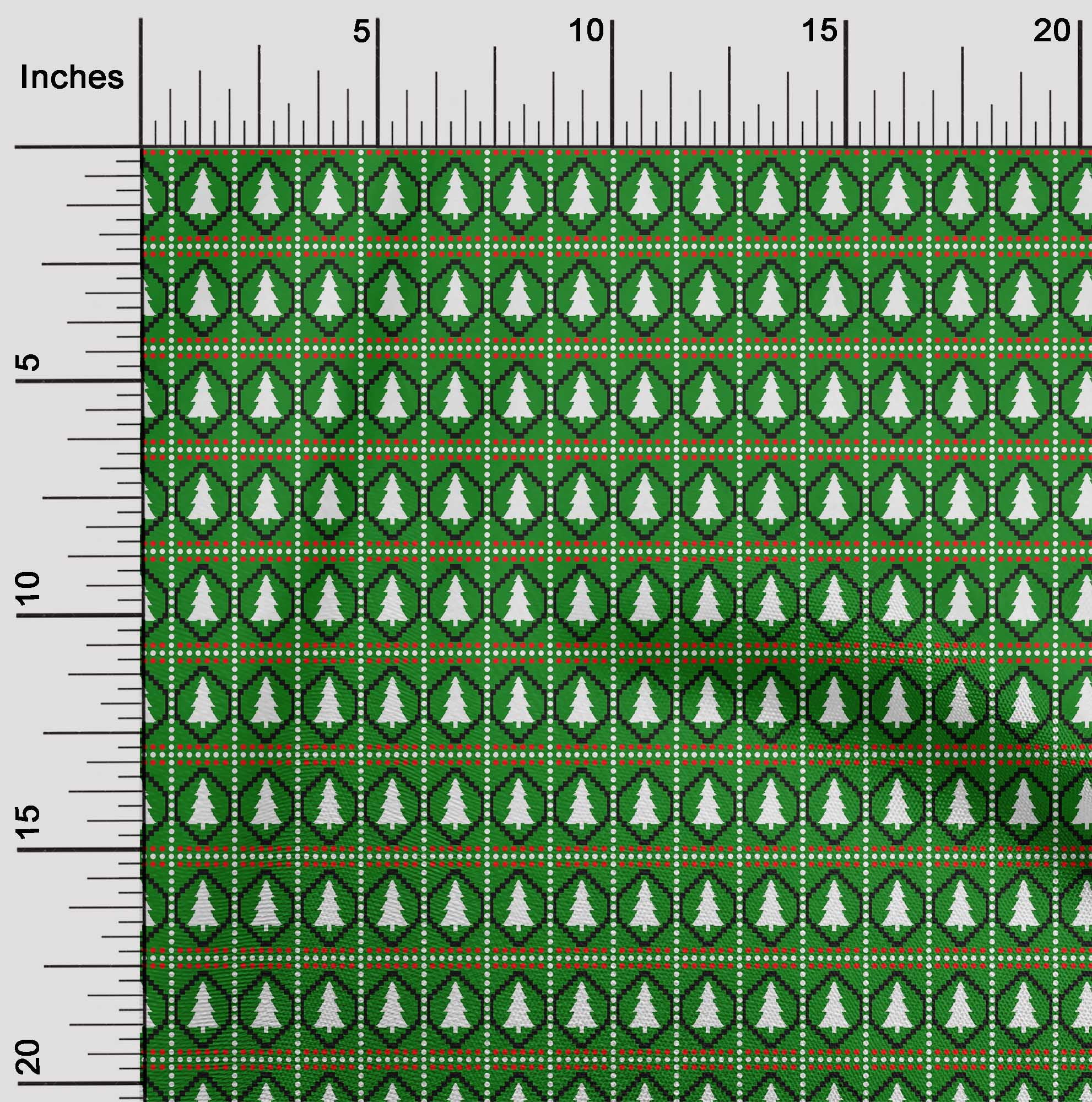 oneOone Viscose Jersey Green Fabric Merry Christmas Craft Projects Decor Fabric Printed By The Yard 60 Inch Wide-K7Z