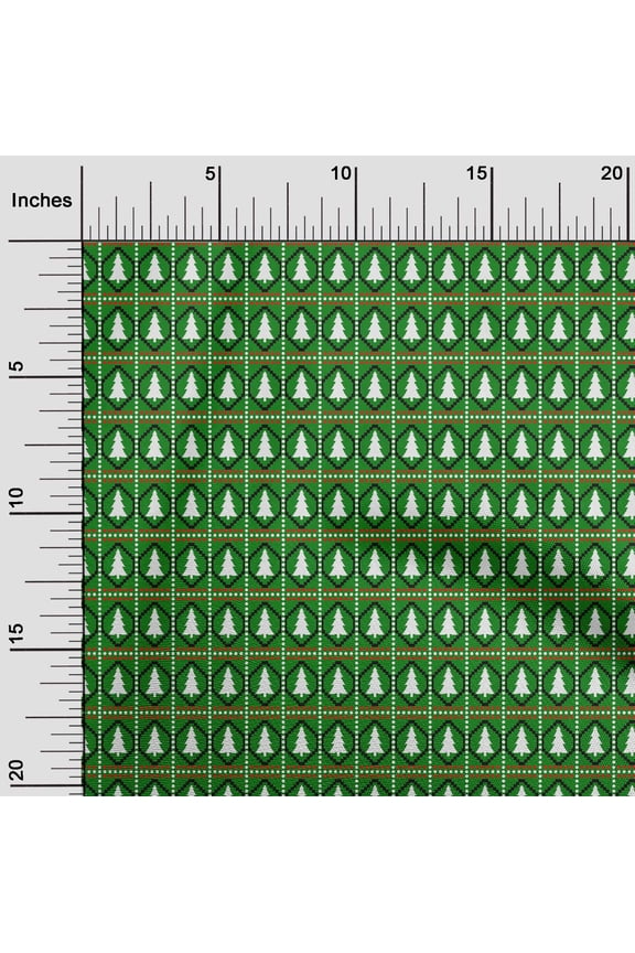 Viscose Jersey Green Fabric Merry Christmas Craft Projects Decor Fabric Printed By The Yard 60 Inch Wide-K7Z
