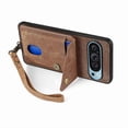 thumbnail image 3 of For Google Pixel 9 / Pixel 9 Pro Case with Card Slot Kickstand Leather TPU Phone Cover - Green, 3 of 5