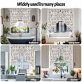 thumbnail image 6 of Vintage Brown Floral Swag Curtain Valance for Windows, Farmhouse Flower Window Treatments Short Swag Topper for Kitchen Windows Bathroom Bedroom, 28"x36", 6 of 8