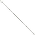 thumbnail image 2 of Sterling Silver Beaded Cross Bracelet (7.5 X 0.125) Made In India qg4950-7.5, 2 of 5