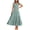 Solid Grey Green, variant on PRETTYGARDEN Women's Summer Flowy Maxi Dress Casual Cap Sleeve V Neck Smocked Beach Sundress