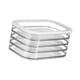 thumbnail image 1 of Contenedor para fiambres, fiambres, queso, organizador para refrigerador con tapa, caja de almacenamiento de 4 niveles para piezas , para, 1 of 9