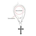 thumbnail image 5 of Milue Thorn Clavicle Chain Pearl-Cross-Pendant Choker Statement Necklace Festival, 5 of 11