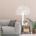 thumbnail image 4 of Heart Tree Wall Decal White Tree Removable Wall Stickers with Stars Wall Decor Art Sticker Hollowed Out Heart PVC, 4 of 9