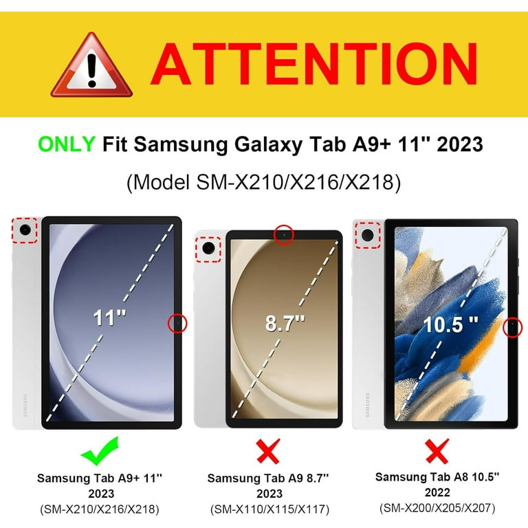 For Samsung Galaxy Tab A9 Plus/A9 2023 Slim Clear Shockproof Flexible TPU  Case
