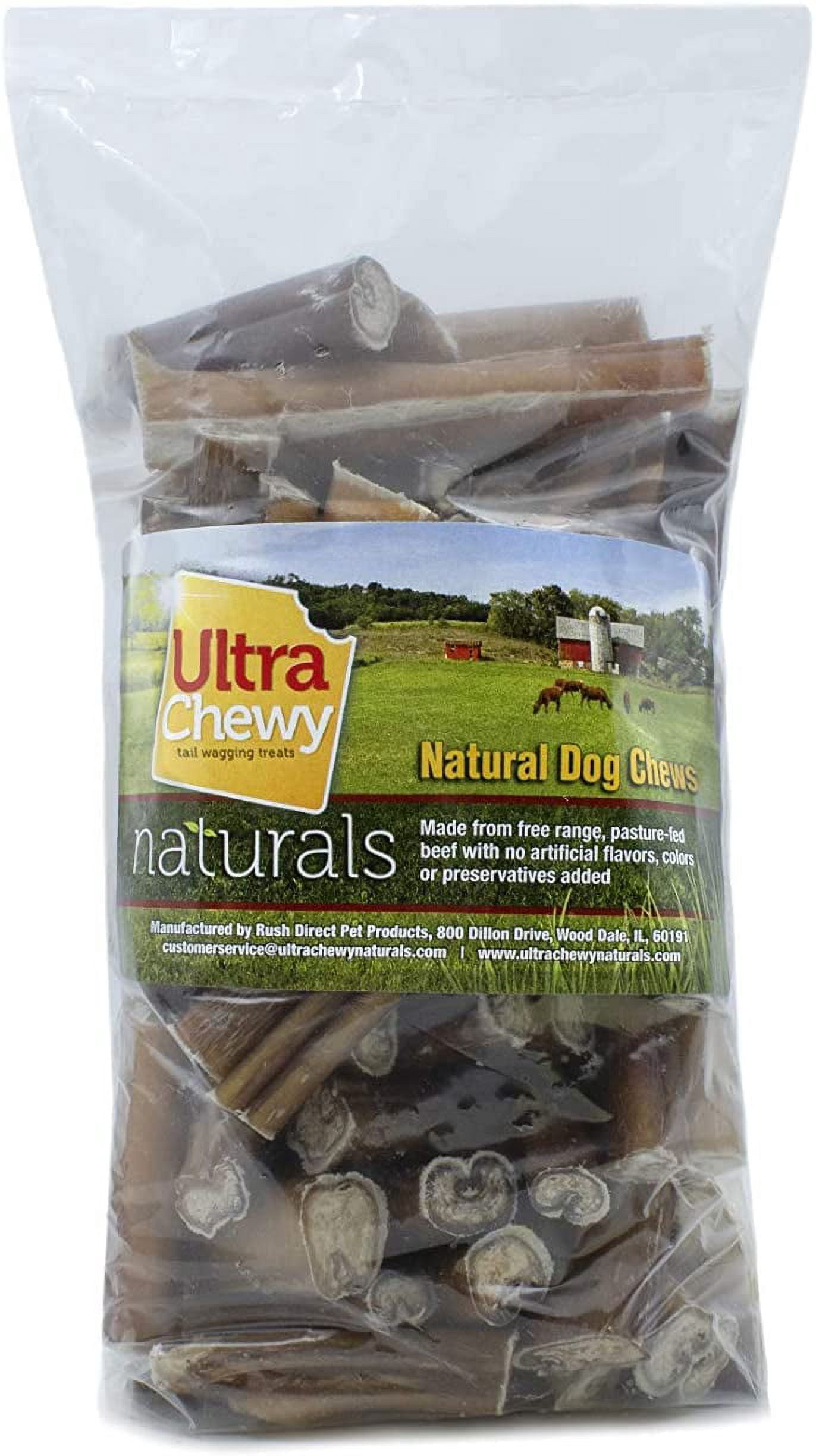 Ultra Chewy Naturals Bully Sticks 2" to 5" - 1.5 Lb pack