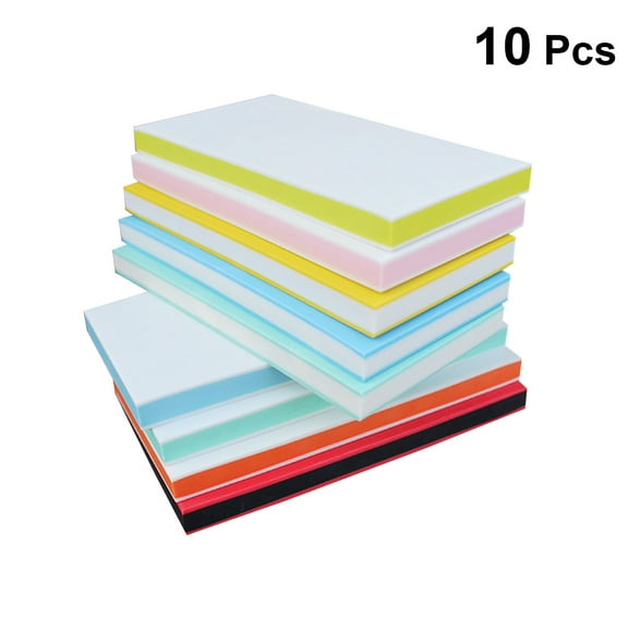 WHAMVOX 10 Pcs Stamp Carving Block Engraved Rubber Linoleum