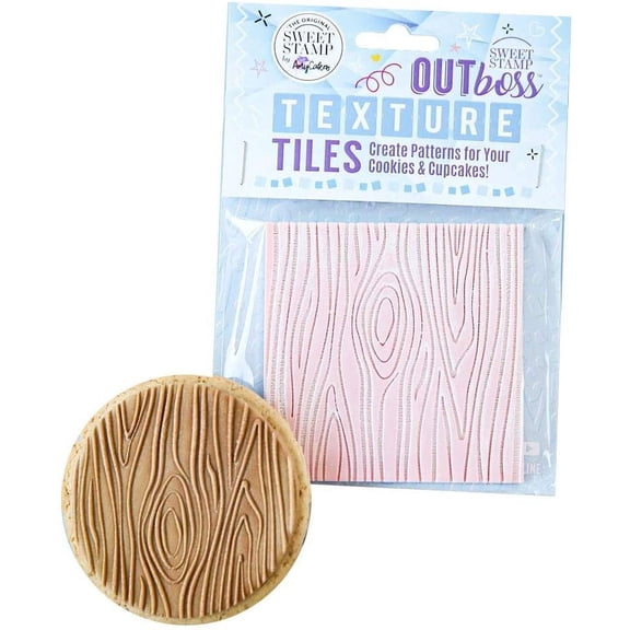 Sweet Stamp by AmyCakes Outboss Plastic Texture Tile, Wood