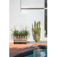 thumbnail image 2 of Veradek Demi Series Raised 30" Long Plastic-Stone Planter - (Sand/Black, 2 Pack), 2 of 8