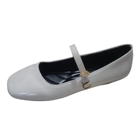 ShiShine Womens Dress Shoes-Mary Jane Shoes Low Heel Square Toe Hook and Loop Party Wedding Flats