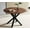 Brown, variant on Lecut Round Dining Table for 4, Mid Century Modern 42" Round Dining Room Table with MDF Tabletop & Cross Metal Legs, Round Coffee Table for Kitchen, Office, Small Spaces