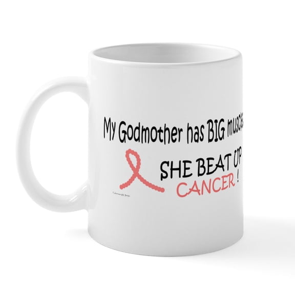 CafePress - My Godmother Has Big Muscles 1 Mug - 11 oz Ceramic Mug - Novelty Coffee Tea Cup