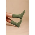 thumbnail image 4 of Cottonique Elastic-Free Organic Cotton Elite Socks (2 pairs /pack | Size: S | Color: Melange Green ), 4 of 4