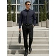 thumbnail image 5 of OALUXE Mens Dress Shirts Formal Long Sleeve Button Down Business Solid Shirt, 5 of 7