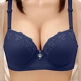 thumbnail image 2 of Vetsdori Underwire Everyday Bras for Women Breathable Ice Slik Plus Size,No Padding Push up Lace Womens Bras, 2 of 8